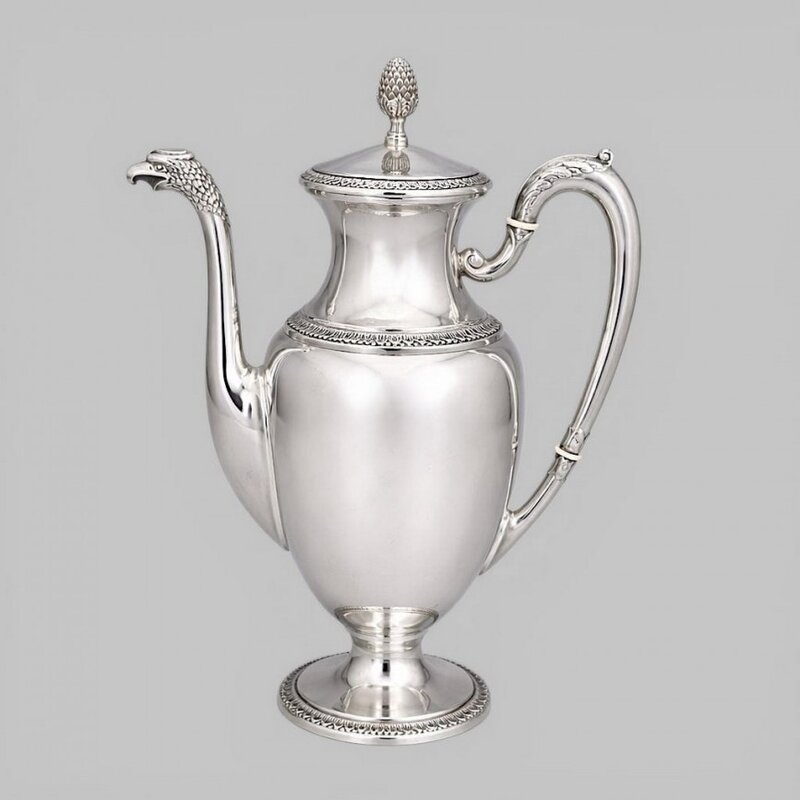 Ceainic din argint in maniera Impero | atelier Cesa 1882 - cca. 1950